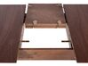 Rozkladací jedálenský stôl 150/190 x 90 cm tmavé drevo MADOX_777896