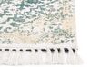 Teppich Viskose beige / grün 160 x 230 cm orientalisches Muster Kurzflor BOYALI_836769