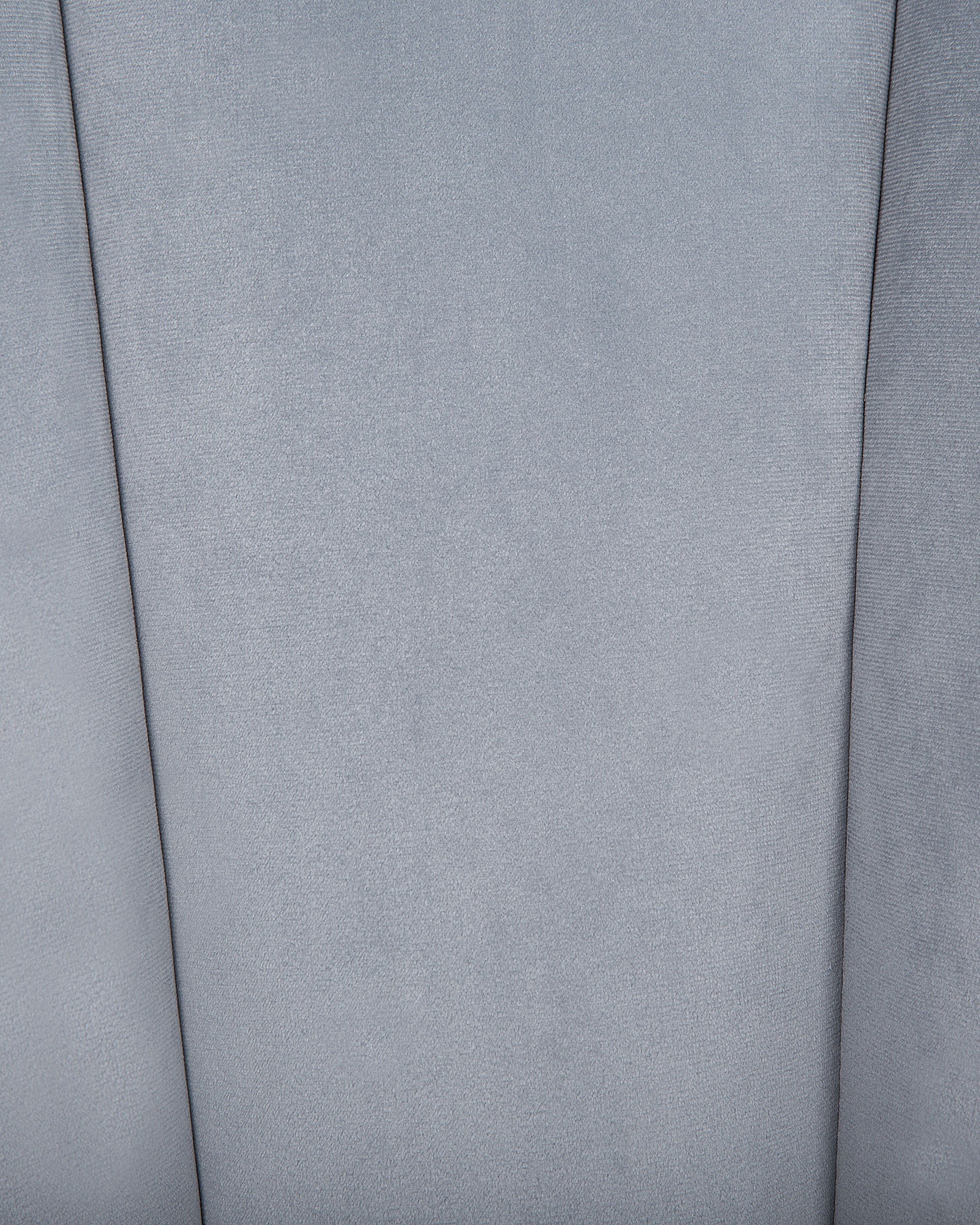 Fotel welurowy szary DALA