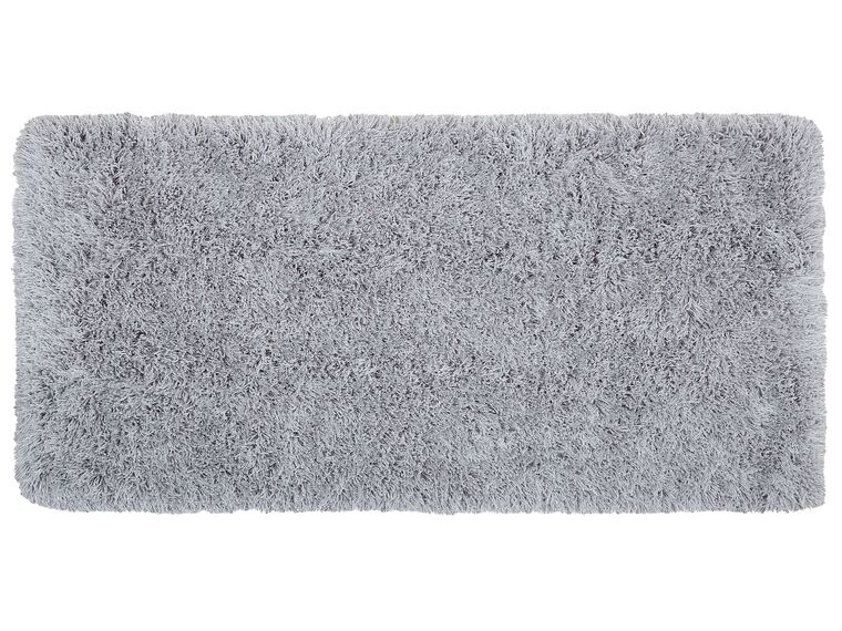 Tappeto shaggy rettangolare grigio chiaro 80 x 150 cm CIDE_746768