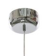 Lampe suspension boule argentée BENI grande_785097