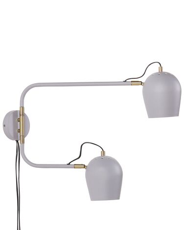 Wandlamp met 2 lampen lichtgrijs ESTRELLA