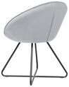 Velvet Accent Chair Light Grey FLOBY II_886102