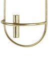 Set of 2 Metal Wall Candle Holders Gold CAVIANA_826486