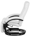 Faux Leather Recliner Chair White MIGHT_709263