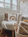 Fabric Tub Chair Off-White ODENZEN_810521