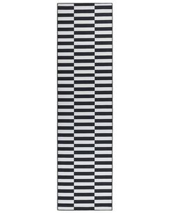 Matto musta/valkoinen 80 x 300 cm PACODE Matto musta/valkoinen 80 x 300 cm PACODE