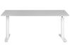 Hæve sænkebord elektrisk hvid/grå 160 x 72 cm DESTINAS_899591