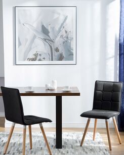 Tuoli kangas musta 2 kpl BROOKLYN