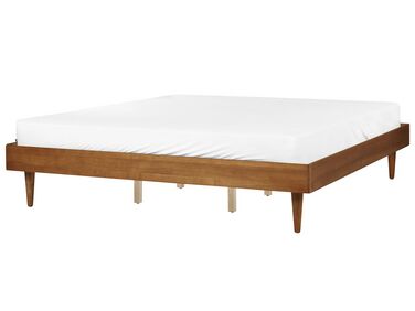 Drevená posteľ 180 x 200 cm svetlé drevo TOUCY