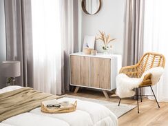 Senkki 2 ovea valkoinen/vaalea puu MILO Senkki 2 ovea valkoinen/vaalea puu MILO