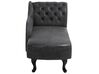 Right Hand Chaise Lounge Faux Suede Grey NIMES_697528