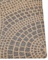Teppich Jute beige / grau 80 x 150 cm geometrisches Muster Kurzflor ARIBA_852796