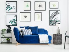 2-istuttava sohva sininen MERI