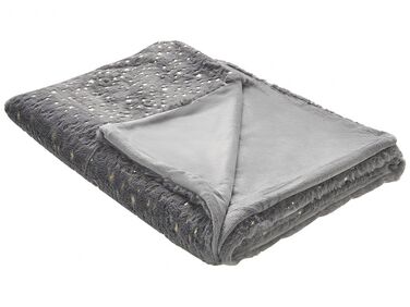 Blanket 150 x 200 cm Grey ALAZEYA 