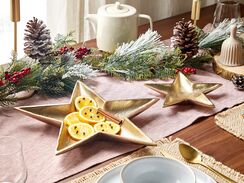 Koristetarjotin alumiini kulta 2 kpl BANTEN