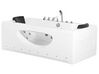 Vasca da bagno idromassaggio bianco con luci LED 180 x 80 cm HAWES_807894