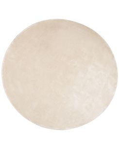Pyöreä matto viskoosi vaalea beige ⌀ 140 cm GESI II