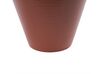 Dolomite Ceramic Flower Vase 22 cm Brown XANTHI_845800