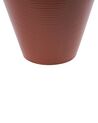 Dolomite Ceramic Flower Vase 22 cm Brown XANTHI_845800