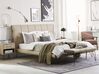 Letto a doghe in similpelle beige 160 x 200 cm BETIN_788889