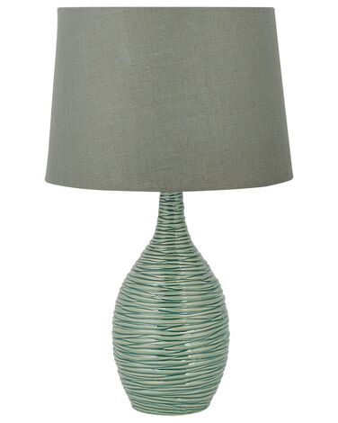 Lámpara de mesa de cerámica verde 57 cm ATSAS