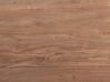Eettafel acaciahout bruin/zwart 200 x 95 cm VALBO_745147