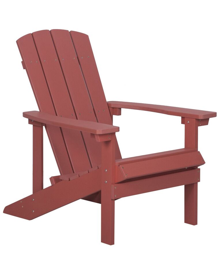 Záhradná stolička v červenej farbe ADIRONDACK_729700