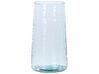 Set of 2 Clear Glass Decorative Vases 25/17 cm KULCHE_824922