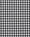 Eetkamerstoel set van 2 stof zwart/wit LUANA_894928