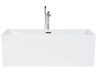 Badewanne freistehend weiß rechteckig 170 x 81 cm RIOS