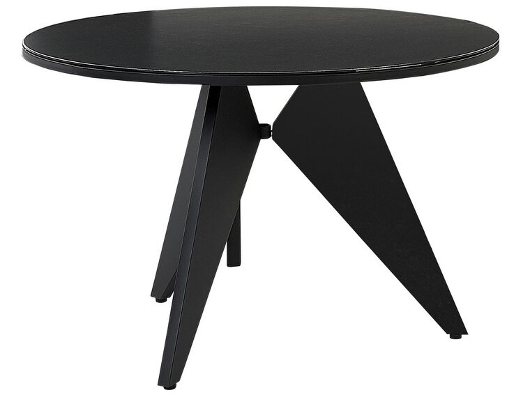 Kulatý zahradní jídelní stůl ⌀ 110 cm černý OLMETTO_842885