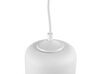 Glass Pendant Lamp White PURUS_680407