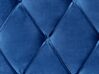 Polsterbett Samtstoff marineblau mit Bettkasten 180 x 200 cm LIEVIN_858018
