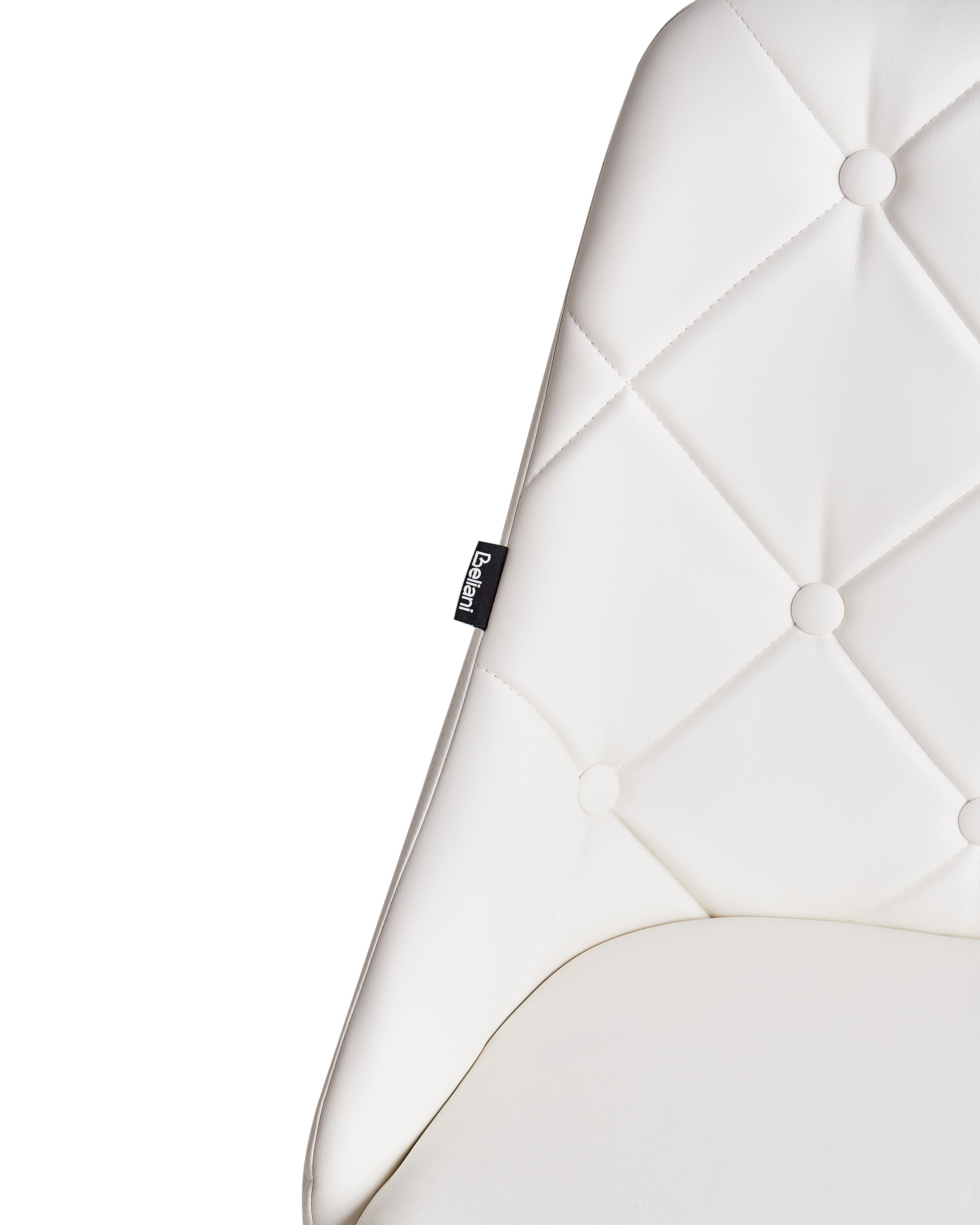 Set of 2 Dining Chairs Faux Leather White VALERIE Beliani.co.uk