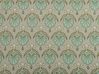 Coussin décoratif avec motif feuillage en coton 45 x 45 cm vert PICTUS_838839
