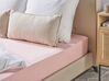 Cotton Fitted Sheet 160 x 200 cm Pink HOFUF_815909
