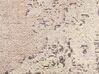 Teppich Baumwolle beige 80 x 150 cm orientalisches Muster Kurzflor MATARIM_852462