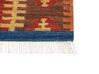 Kelim Teppich Wolle mehrfarbig 160 x 230 cm orientalisches Muster Kurzflor JRVESH_859166