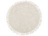 Okrúhly bavlnený koberec ø 140 cm béžový HALFETI_847811