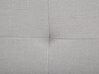 Cama de casal em tecido cinzento claro 180 x 200 cm LA ROCHELLE_744986