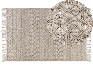 Vloerkleed wol beige 200 x 300 cm ALUCRA