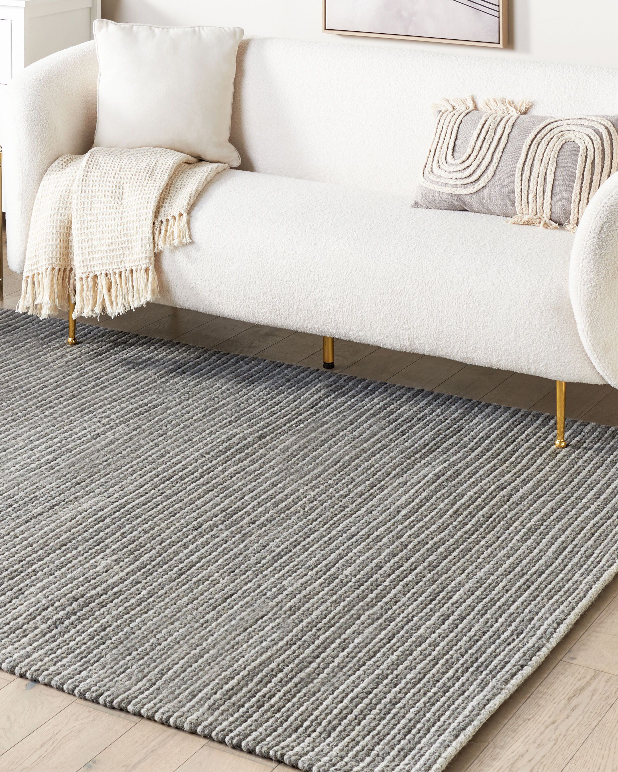 Tapete 160 x 230 cm cinzento escuro KILIS