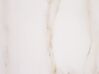 Couchtisch Marmor Optik beige / kupfer ⌀ 70 cm CORAL_733215