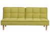 Fabric Sofa Bed Green SILJAN_702094