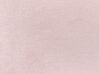 Cama de casal com arrumação em veludo rosa pastel 180 x 200 cm VINCENNES_837354