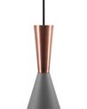Metal Pendant Lamp Grey TAGUS_688379