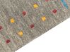 Vlnený koberec gabbeh 140 x 200 cm sivý SEYMEN_856078