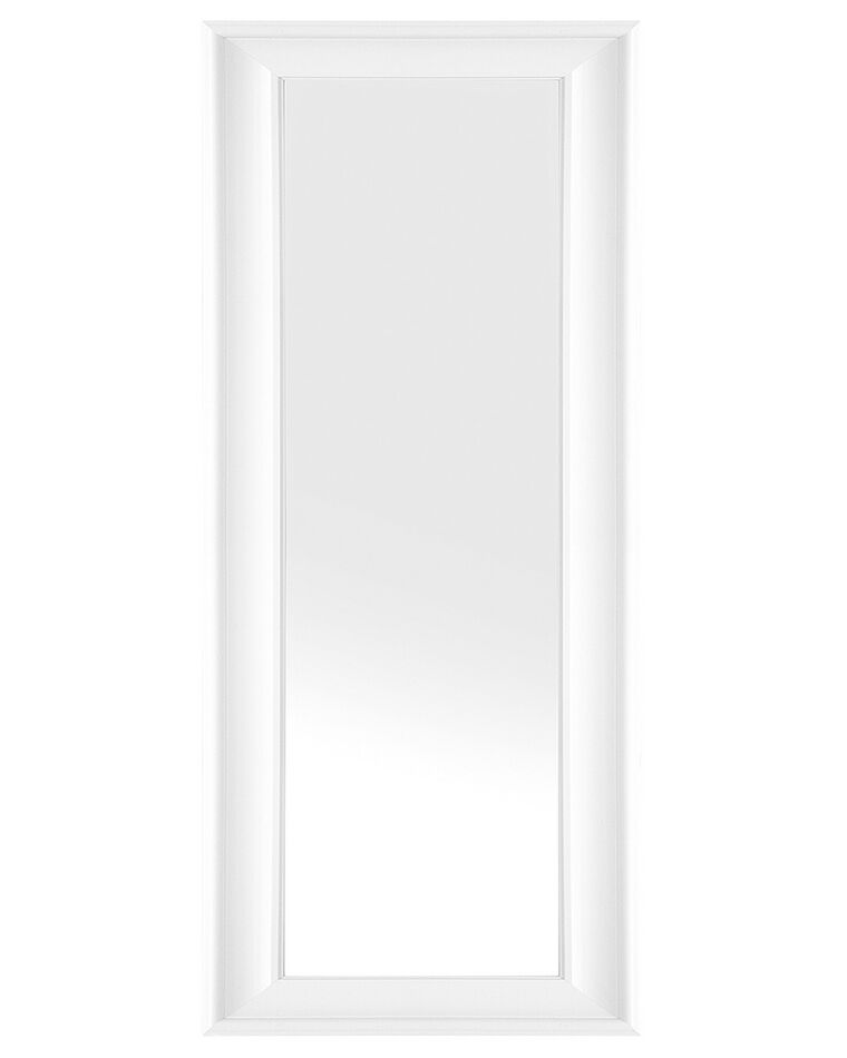 Specchio moderno da parete con cornice bianca 51 x 141 cm LUNEL_803803