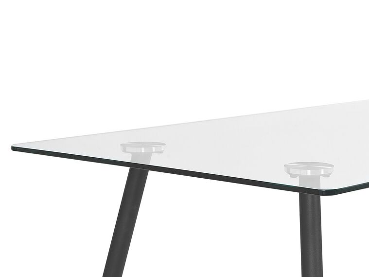 Spazio Casa Tavolo piano in Vetro struttura in metallo Rettangolare Allungabile - 110 x 70 cm, Grigio Spazio Casa Tavolo piano in Vetro struttura in metallo Rettangolare Allungabile - 110 x 70 cm, Grigio